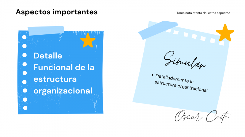 Aspectos importantes Estudio Organizacional - Oscar Caita