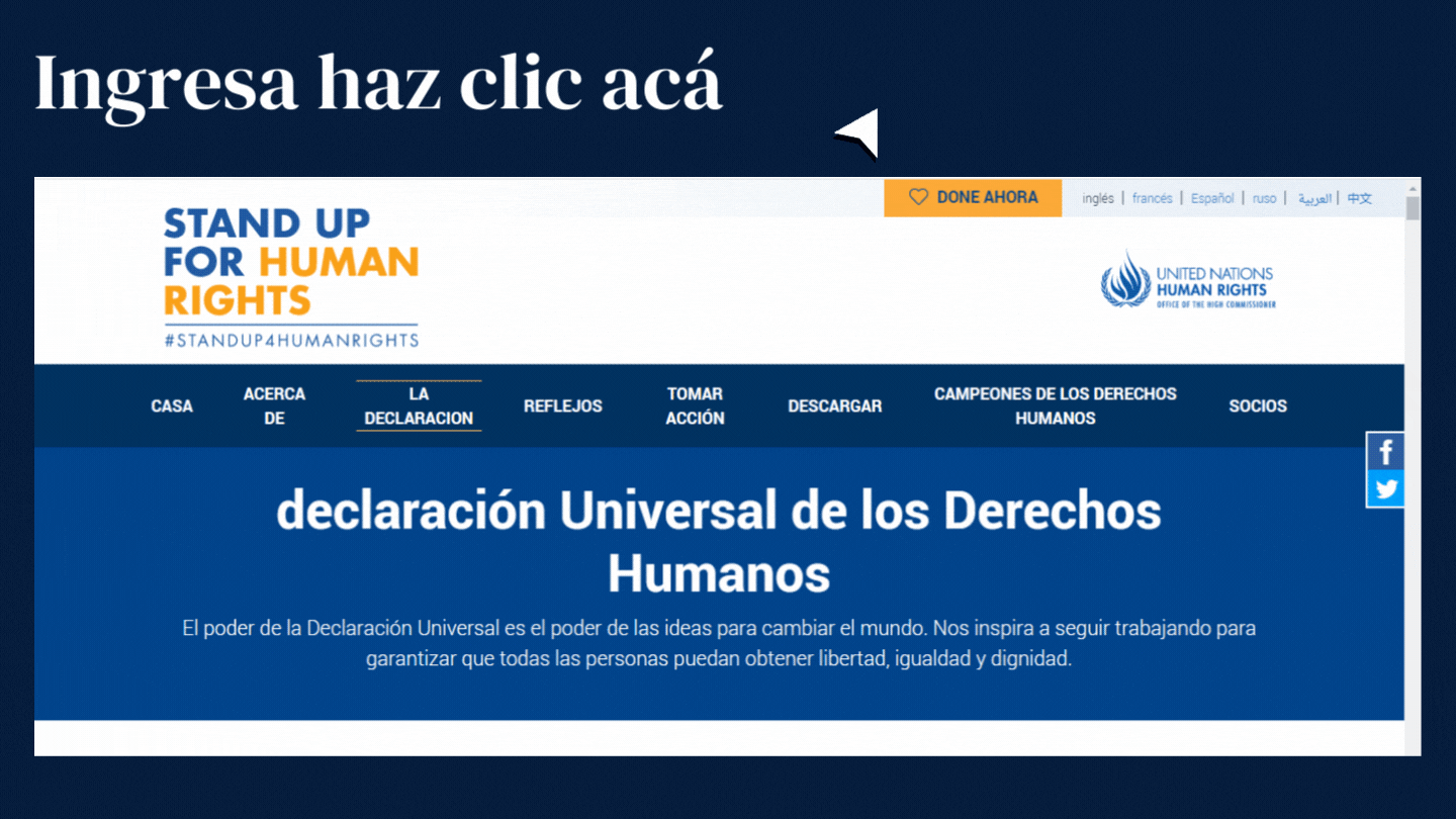 Ingres acá standup4humanrights